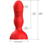 ARMONY - EXTREME A BLOOM ROSE VIBRATOR  ANAL PLUG REMOTE CONTROL RED - imagine 4