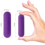 ARMONY - SPLASH HAHA VIBRATOR BULLET SILICONE 10 VIBRATIONS 75 X 19 CM PURPLE - imagine 4