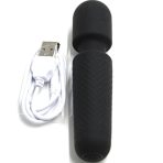 ARMONY - YOUR MAGIC MASSAGER  VIBRATOR RECHARGEABLE 10 VIBRATIONS WAND DOTS BLACK - imagine 4