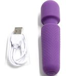 ARMONY - YOUR MAGIC MASSAGER  VIBRATOR RECHARGEABLE 10 VIBRATIONS WAND DOTS PURPLE - imagine 4
