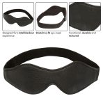 CALEXOTICS - NOCTURNAL EYE MASK PVC LEATHER BLACK - imagine 4