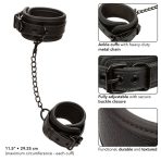 CALEXOTICS - NOCTURNAL ANKLE CUFFS LEATHER ADJUSTABLE BLACK - imagine 4