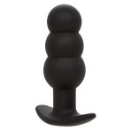 CALEXOTICS - ROCK BOTTOM BEADED ANAL PLUG 10 VIBRATIONS SILICONE BLACK - imagine 2