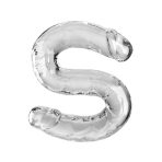 KING COCK - DOUBLE TROUBLE DOUBLE DILDO 46 CM CLEAR - imagine 2