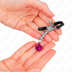 KINK - PURPLE SINGLE BELL NIPPLE CLAMP 6 CM - imagine 3