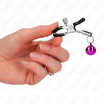 KINK - PURPLE SINGLE BELL NIPPLE CLAMP 6 CM - imagine 4