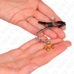 KINK - GOLD BELL PENDANT NIPPLE CLAMPS 6 CM - imagine 3