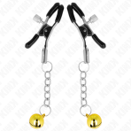 KINK - GOLD JINGLE BELL PENDANT NIPPLE CLAMPS 6 CM - imagine 2