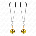 KINK - THIN BELL NIPPLE CLAMPS GOLD 7 CM - imagine 2