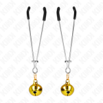 KINK - THIN BELL NIPPLE CLAMPS GOLD 7 CM - imagine 2
