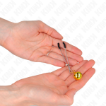 KINK - THIN BELL NIPPLE CLAMPS GOLD 7 CM - imagine 3