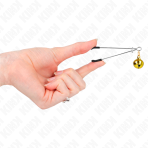KINK - THIN BELL NIPPLE CLAMPS GOLD 7 CM - imagine 4