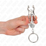 KINK - O-RING JAPANESE CLOVER NIPPLE CLAMPS SILVER - imagine 4