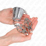 KINK - NIPPLE CLAMPS WITH A BUCKET SILVER - imagine 3