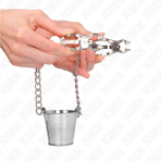 KINK - NIPPLE CLAMPS WITH A BUCKET SILVER - imagine 4