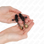 KINK - BELL JAW STYLE NIPPLE CLAMPS BLACK 7 CM - imagine 3