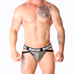 MACHO - MX27GR JOCK CUERO GRIS BEIGE XL - imagine 5