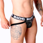 MACHO - MX25NC JOCK CUERO NEGRO - imagine 2