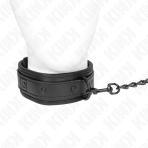 KINK - NEOPRENE BONDAGE COLLAR MODEL 2 WITH BELT 78 CM ADJUSTABLE 37.5 X 49.5 CM - imagine 2