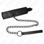 KINK - NEOPRENE BONDAGE COLLAR MODEL 2 WITH BELT 78 CM ADJUSTABLE 37.5 X 49.5 CM - imagine 3