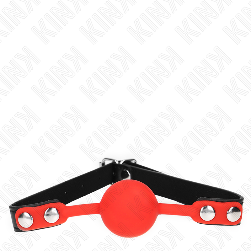 img_187328_22e4e9f3ae811cf22f496a62fb304024_1.png KINK - RED SILICONE BALL 4 CM GAG 60 x 2 CM - imagine 1