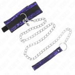 KINK - SHORT VELVET LACE NECKLACE WITH BELT 105 CM WITH NYLON TRIM 44 X 5.5 CM - imagine 2