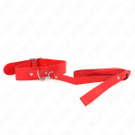 KINK - NECKLACE WITH BELT 116 CM ROJO STRAP ADJUSTABLE 32-50 CM X 8 CM - imagine 4