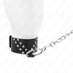 KINK - NECKLACE WITH BELT 65 CM WITH V RIVET ADJUSTABLE 36-43 CM X 5 CM - imagine 5