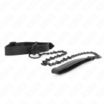 KINK - COLLAR WITH DARK LEASH 65 CM ADJUSTABLE 37-54 CM X 3 CM - imagine 4