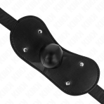 KINK - BALL GAG MOUTH MASK WITH LOCK ADJUSTABLE 42-60 CM - imagine 4