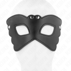 KINK - BUTTERFLY SHAPED LEATHERETTE MASK 20 x 9 CM - imagine 4
