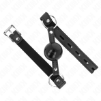 KINK - TPE BALL 4 CM GAG WITH BLACK LOCK 60 x 2 CM - imagine 2