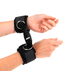 KINK - NEOPRENE HOOKLOOP FASTENER WRIST RESTRAINTS BLACK ADJUSTABLE 22-34 CM - imagine 3