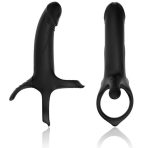 ARMONY - DILDO WITH RING  VIBRATOR BLACK - imagine 2