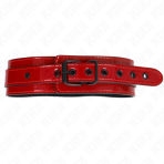 KINK - WINE RED ADJUSTABLE NECKLACE 37.5-49.5 CM X 5 CM - imagine 3