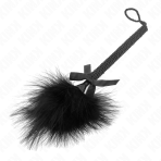 KINK - NYLON ROPE WAND WITH TICKLE FEATHERS AND BLACK BOW 25 CM - imagine 4
