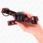 KINK - DIAMOND PATTERN BALL 4.5 CM GAG MODEL 2 64.5 CM ADJUSTABLE 42-60 CM - imagine 3