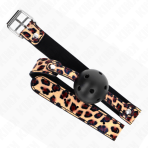 KINK - LEOPARD BREATHABLE BALL 4.5 CM GAG 65 x 2.5 CM - imagine 4