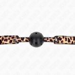 KINK - LEOPARD BREATHABLE BALL 4.5 CM GAG 65 x 2.5 CM - imagine 5