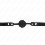 KINK - MODEL 1 SILICONE BALL 4 CM GAG WITH LOCK 60 x 2 CM - imagine 5