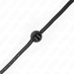 KINK - BLACK SINGLE SOLID BALL 4 CM GAG 65 x 1.5 CM - imagine 3