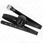 KINK - BLACK SINGLE SOLID BALL 4 CM GAG 65 x 1.5 CM - imagine 2