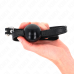KINK - BLACK SINGLE SOLID BALL 4 CM GAG 65 x 1.5 CM - imagine 4