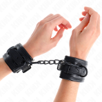 KINK - WRIST RESTRAINTS BLACK ADJUSTABLE 20-30 CM X 6 CM - imagine 4