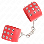 KINK - WRIST RESTRAINTS WITH SNAP FASTEN RED ADJUSTABLE 19-24 CM X 5.5 CM - imagine 2
