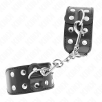KINK - WRISTBANDS WITH DOUBLE LINE OF ADJUSTABLE STUDS BLACK - imagine 2
