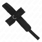 KINK - CROSS CUFFS BLACK 34 X 5.5 CM - imagine 4