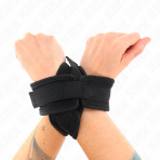 KINK - CROSS CUFFS BLACK 34 X 5.5 CM - imagine 3