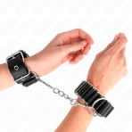 KINK - HINGE-LIKE THIN WRIST RESTRAINTS BLACK ADJUSTRABLE 16-22 CM X 3.5 CM - imagine 4