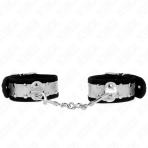 KINK - THIN WRIST RESTRAINTS BLACK / SILVER 30 X 4 CM